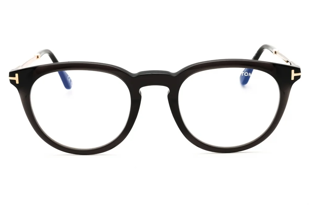 NWT Tom Ford FT5905-B-005 Black Round 49mm Glasses